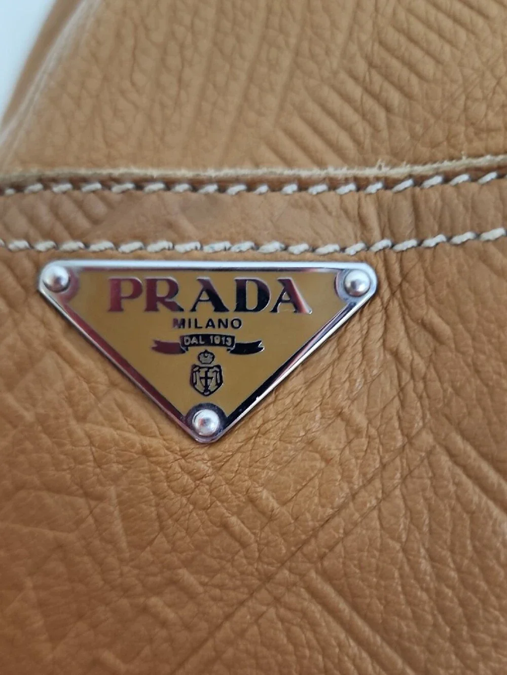 Prada Tan Hobo Bag with Rope Handle